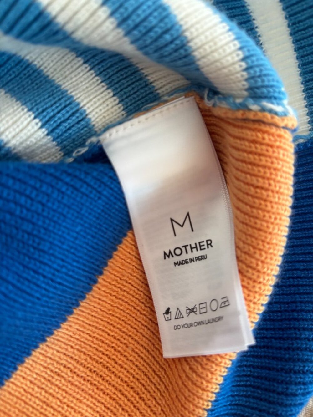 MOTHER Chin Ups Knit Tank Dress Stripe Colorblock Mini Dress Women's Medium - Picture 7 of 12